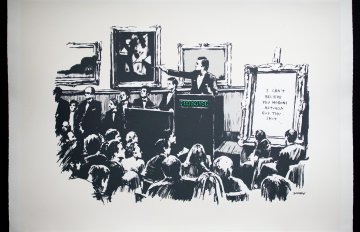 Карціну Бэнксі купілі за $95 тысяч і спалілі ў жывым эфіры