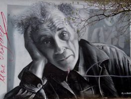 У Віцебску невядомыя сапсавалі мурал з выявай Марка Шагала   