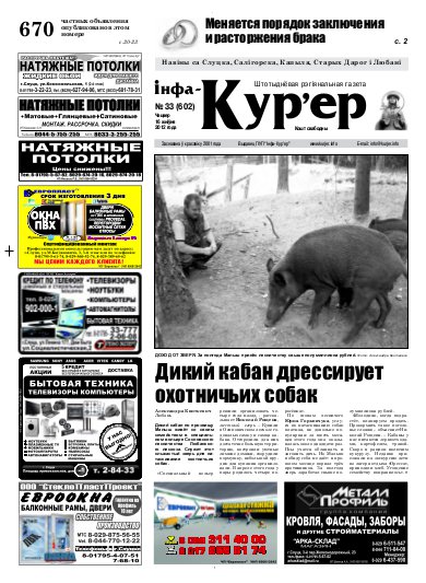 Інфа-Кур’ер 33 (602)