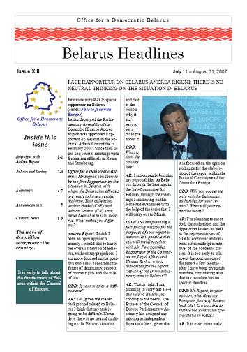 Belarus Headlines 13