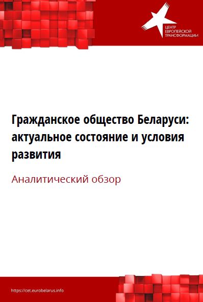 Гражданское общество Беларуси: актуальное состояние и условия развития