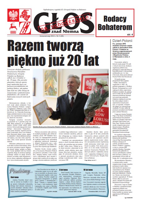 Głos znad Niemna na Uchodźstwie 3 (68) 2012