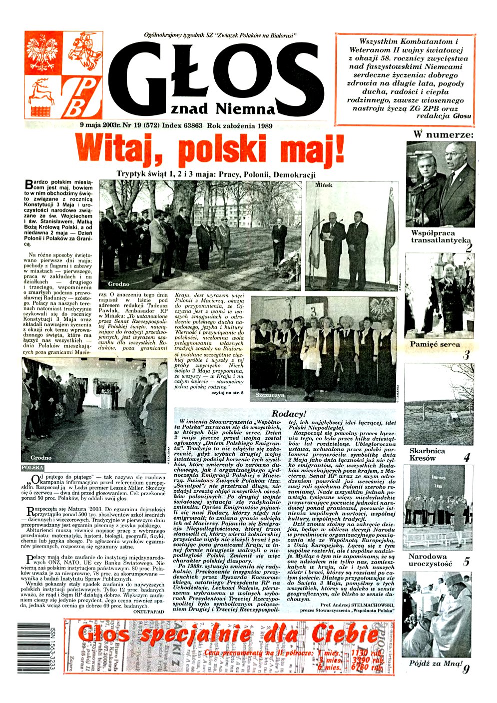 Głos znad Niemna 19 (572) 2003