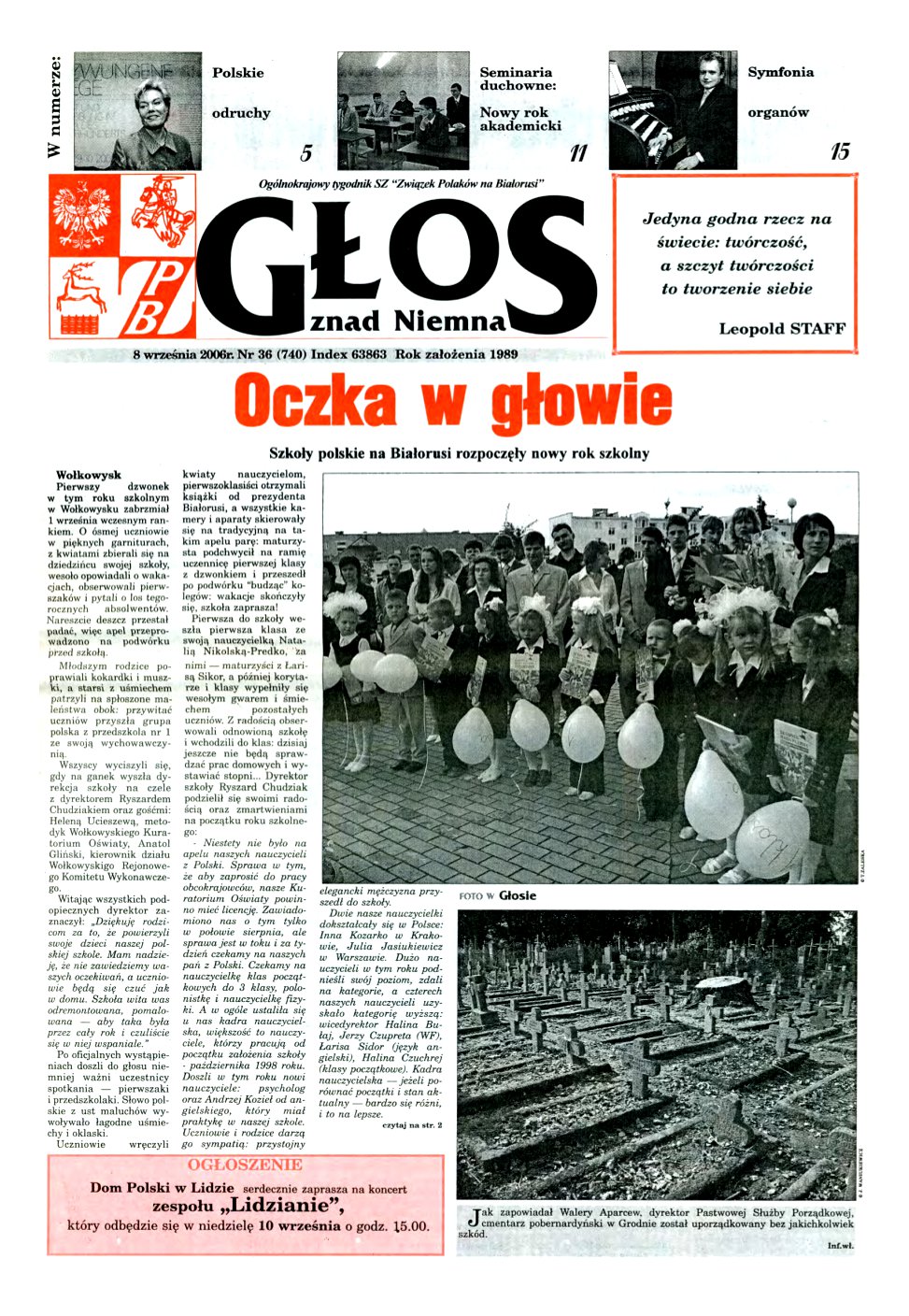 Głos znad Niemna 36 (740) 2006