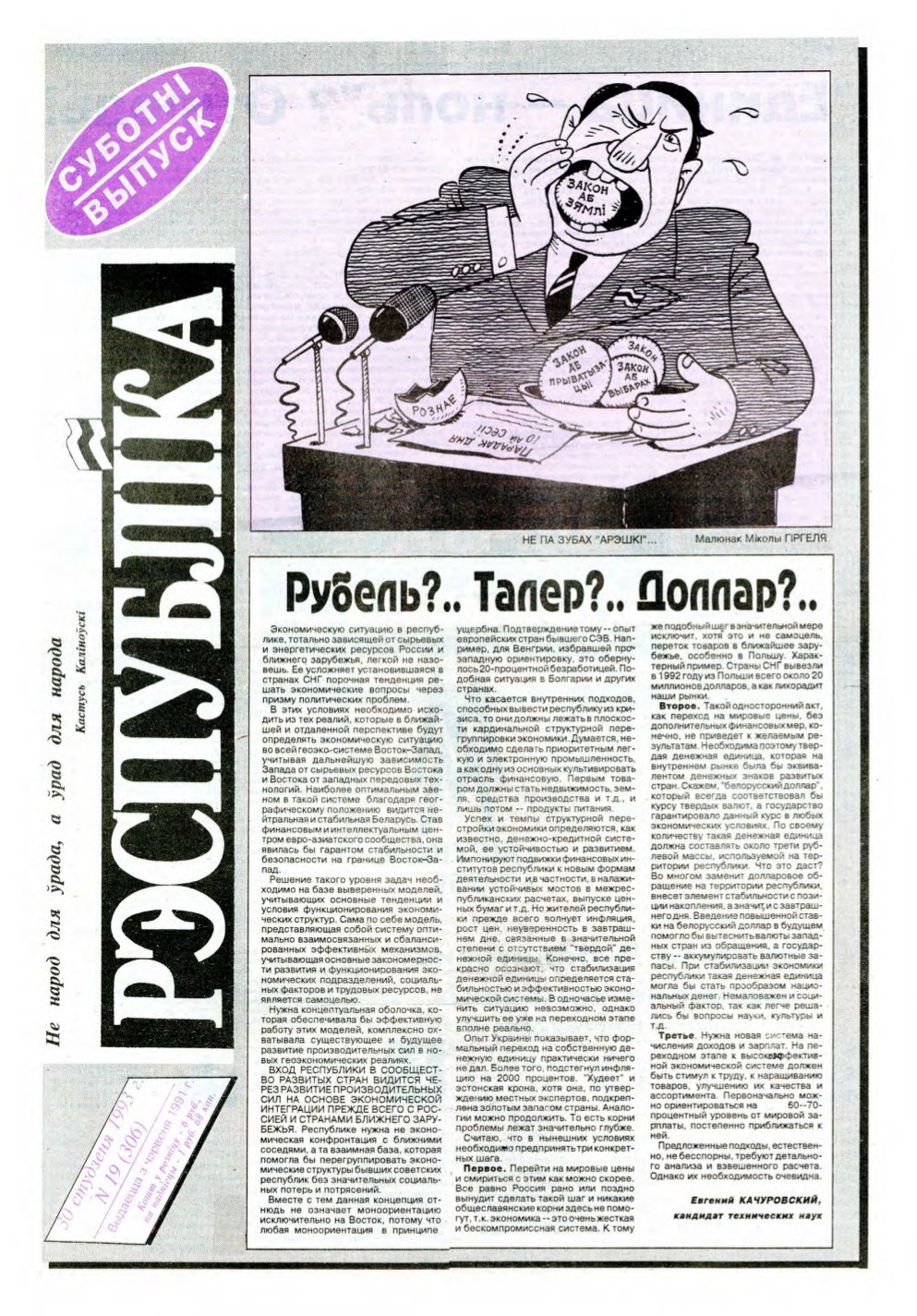 Рэспубліка 19 (306) 1993