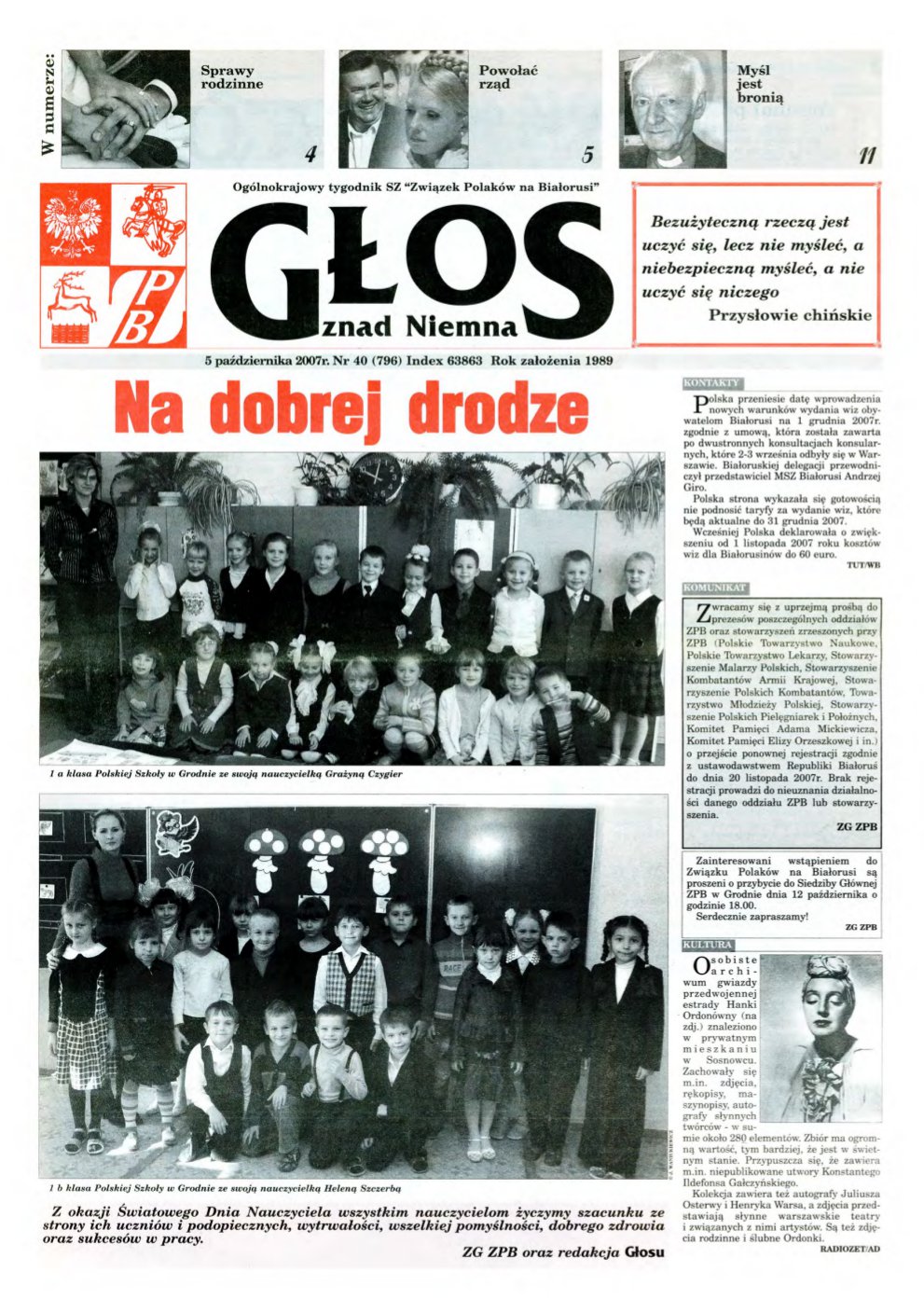 Głos znad Niemna 40 (796) 2007