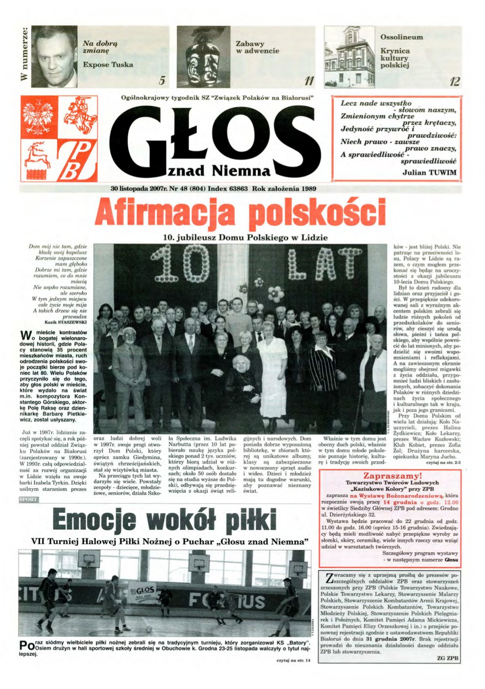 Głos znad Niemna 48 (804) 2007