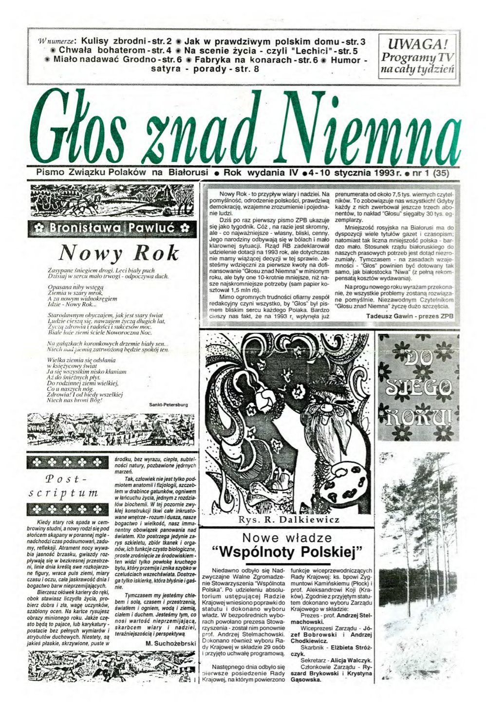 Głos znad Niemna 1 (35) 1993