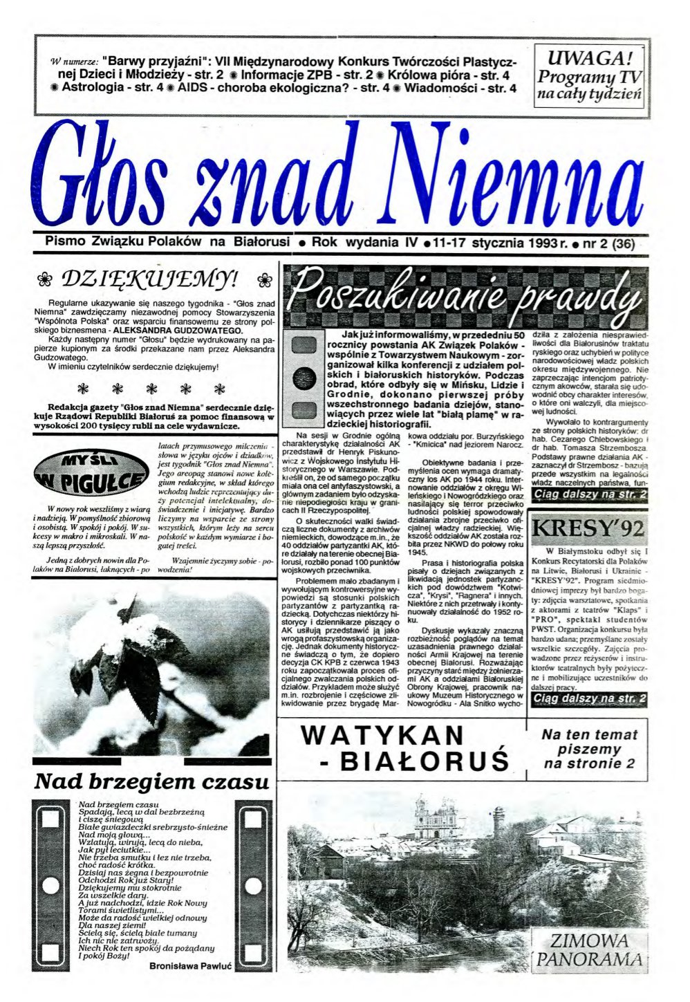 Głos znad Niemna 2 (36) 1993