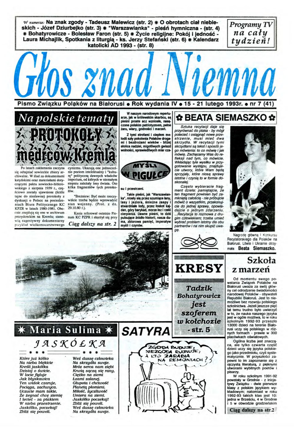 Głos znad Niemna 7 (41) 1993