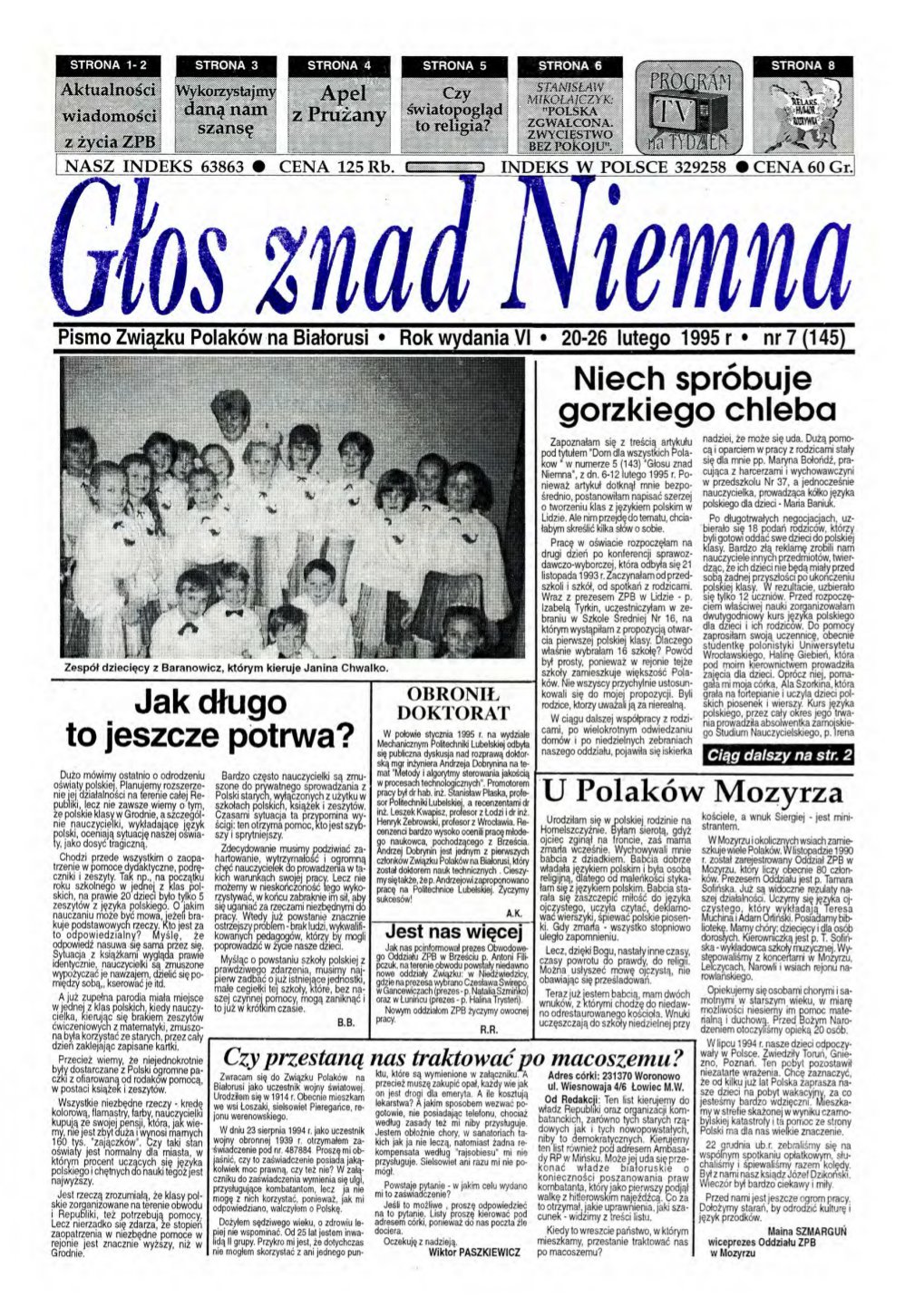 Głos znad Niemna 7 (145) 1995