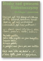 Studia nad gwarami Białostocczyzny