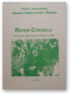 Review-Chronicle of the human rights violations in Belarus in 2000
