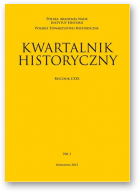 Kwartalnik historyczny, 1 / 2012