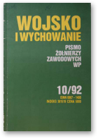 Wojsko i wychowanie, 10 / 1992