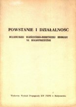 Powstanie i działalność Białoruskiej Włościańsko-Robotniczej Hromady na Białostocczyźnie