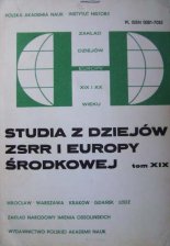 Studia z dziejów ZSRR i Europy Środkowej XIX