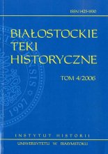 Białostockie Teki Historyczne Tom 4