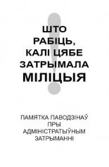 Што рабіць, калі цябе затрымала міліцыя?