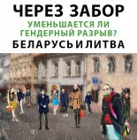 Через забор: Уменьшается ли гендерный разрыв. Беларусь и Литва