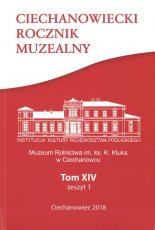 Ciechanowiecki Rocznik Muzealny Tom XIV, Zeszyt 1