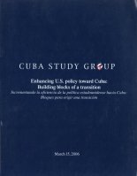 Enhancing U.S. policy toward Cuba: Building blocks of a transition