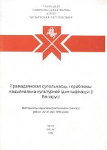 Грамадзянская супольнасць і праблемы нацыянальна-культурнай ідэнтыфікацыі ў Беларусі