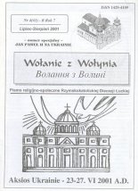 Wołanie z Wołynia 4 (41) 2001